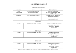 podręczniki 2016/2017 - Szkoła Podstawowa w Ceradzu Kościelnym