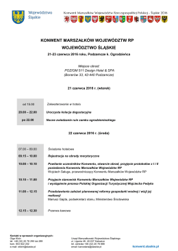 Program III Konwentu Marszałków 21 czerwca Typ: pdf Rozmiar