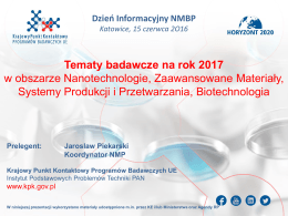 20160615_NMBP_Infoday2_Katowice_ NMBP 2017_J.Piekarski