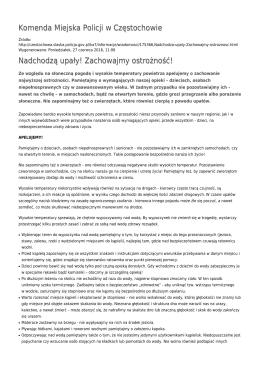 Generuj PDF - Komenda Miejska Policji w Częstochowie