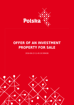 OFFER OF AN INVESTMENT PROPERTY FOR SALE