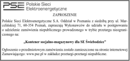 ZAPROSZENIE Polskie Sieci Elektroenergetyczne S.A. Oddział w