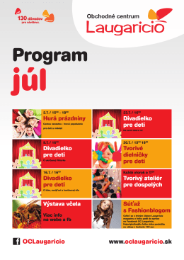 Stiahnuť program na JÚL v PDF