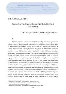 PDF İndir - Journal of History Culture and Art Research