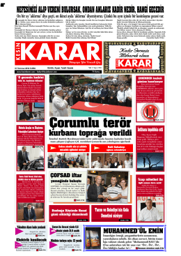 01 Temmuz 2016 - Kesin Karar Gazetesi