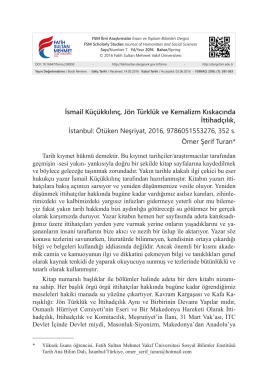 Makaleyi Yazdır - FSM Vakıf Üniversitesi Dergileri