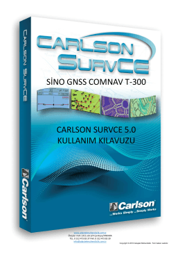 carlson survce 5.0 kullanım kılavuzu