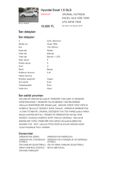 Hyundai Excel 1.5 GLS 10.500 TL İlan detayları