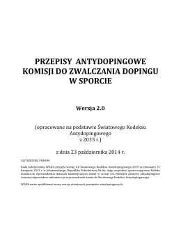 Polskie Przepisy Antydopingowe