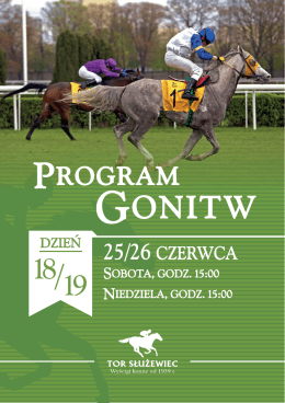 Program Gonitw na 25-26.06