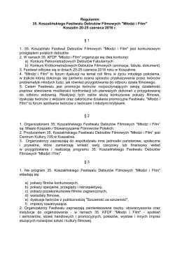 Regulamin (pdf 154 kb)