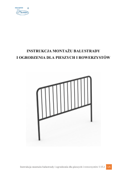 instrukcja montażu balustrady i ogrodzenia dla pieszych i