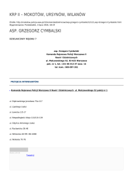 Generuj PDF - KRP II – Mokotów, Ursynów, Wilanów