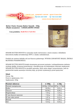 Better Choice Sezame Butter Smooth - 450g