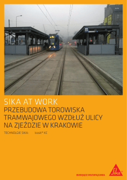 Torowisko tramwajowe wzdłuż ul. Na Zjeździe w Krakowie