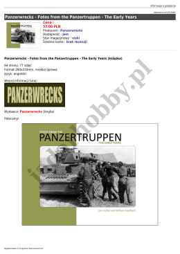 Panzerwrecks - Fotos from the Panzertruppen - The Early