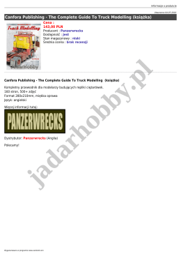 Panzerwrecks - The Complete Guide To Truck Modelling