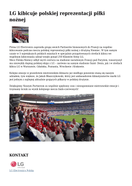 LG kibicuje polskiej reprezentacji piłki nożnej