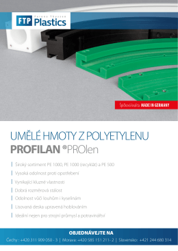 Produktový list - Profilan - Ferona Thyssen Plastics, s.r.o.