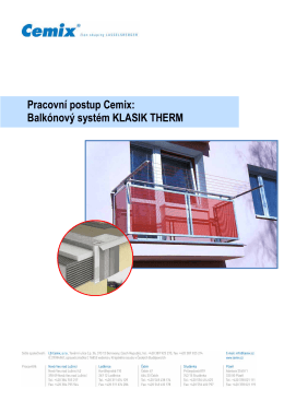 Balkónový systém KLASIK THERM