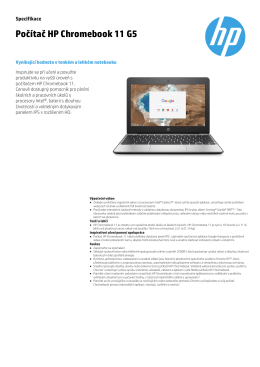 Počítač HP Chromebook 11 G5