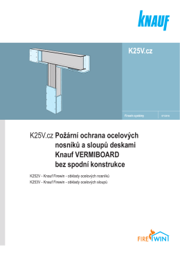 K25V.cz Požární ochrana ocelových nosníků a sloupů