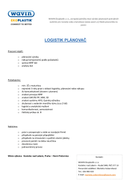 Logistik - plánovač