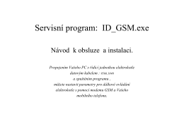 Servisní program: ID_GSM.exe