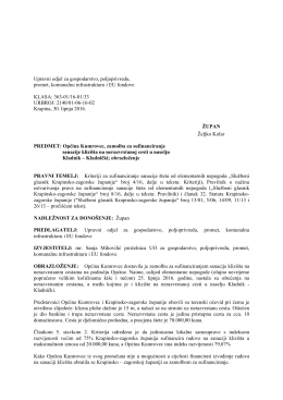 Općina Kumrovec, sufinanciranje izvođenja radova na sanaciji