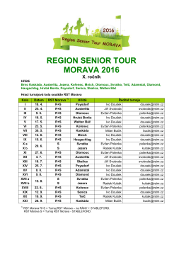 zde - Region Senior Tour Morava
