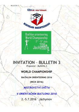 buletin 3 - czech biathlon orienteering