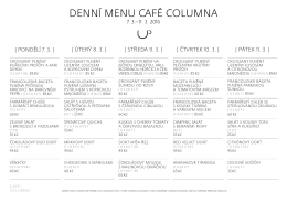 denní menu café columna
