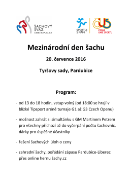 Program Pardubice