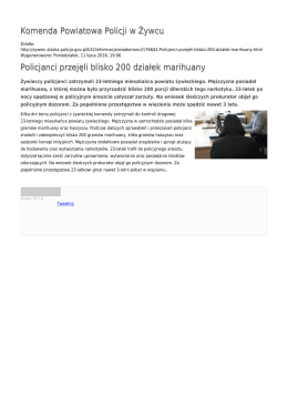 Generuj PDF - Komenda Powiatowa Policji w Żywcu