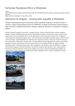 Generuj PDF - Komenda Powiatowa Policji w Mikołowie