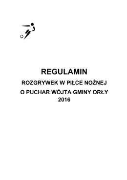 REGULAMIN - Gmina Orły