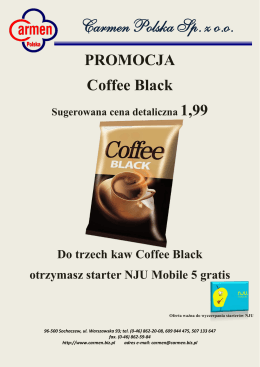 Coffee Black - Carmen Polska Sp z oo