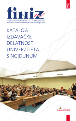 PDF formatu - FINIZ - Univerzitet Singidunum