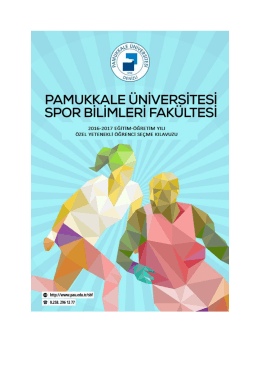 pamukkale-uni-2016-2017 Spor Bilimleri