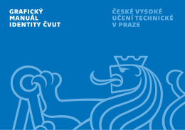 Grafický manuál identity ČVUT v Praze