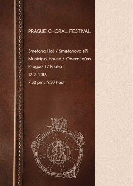 Prague Choral Festival 2016