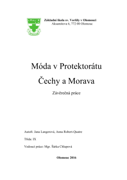 Móda v Protektorátu Čechy a Morava