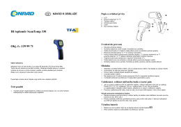 Překlad 1299971 - IR teploměr TFA