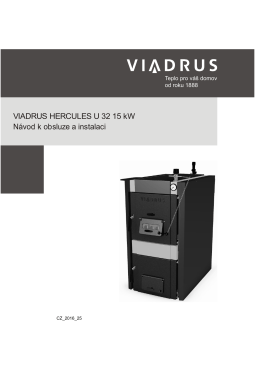 VIADRUS HERCULES U 32 15 kW Návod k obsluze a instalaci