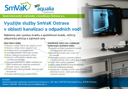 Využijte služby SmVaK Ostrava v oblasti kanalizací a odpadních vod!