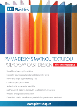 QUINN CAST design - Ferona Thyssen Plastics, s.r.o.