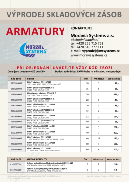armatury - Moravia Systems