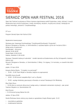 SIERADZ OPEN HAIR FESTIVAL 2016