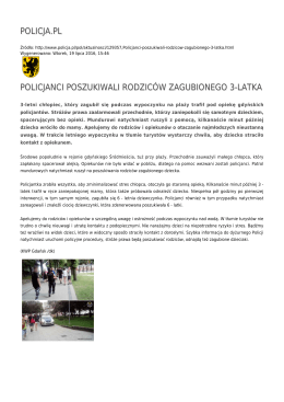 policja.pl policjanci poszukiwali rodziców zagubionego 3