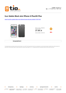 iLuv Gelato Black etui iPhone 6 Plus/6S Plus 27.00 zł